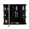 Tuhome Milan Medicine Cabinet, Six External Shelves Mirror, Three Internal Shelves, Black GLW5591 - alternate 3